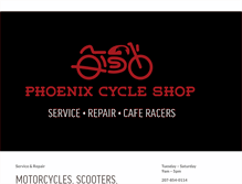 Tablet Screenshot of phoenixcycleshop.com